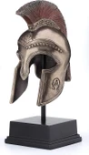 Greek Hoplite Helmet - Antik Yunan Hoplit Piyade Kaskı Stand Biblo Dekor - 1