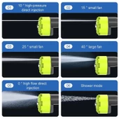 Valkyrie Şarjlı ve Yüksek Basınçlı İlaçlama Oto Yıkama ve Sulama Tabancası 6 Farklı Püskürtme 24V 15.000mAh Yüksek Kapasite - 2