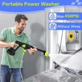 Valkyrie Şarjlı ve Yüksek Basınçlı İlaçlama Oto Yıkama ve Sulama Tabancası 6 Farklı Püskürtme 24V 15.000mAh Yüksek Kapasite - 4