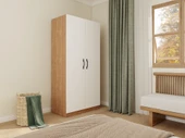 2 Kapaklı Bölmeli Gardırop Marbella Kiraz-Beyaz - 2
