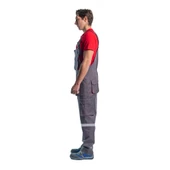 Şensel, Reflektörlü Bahçıvan Tulum, Gri-Kırmızı-8E2386- Salopet - 3