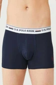 U.S. Polo Assn. Erkek 3'lü Boxer Kırmızı-Gri-Lacivert thumbnail 4