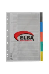 Bafix Seperatör 5 Renkli Karton A4 - 1