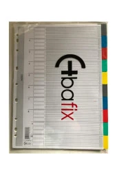 Bafix Seperatör 10 Renkli Plastik A4 - 1