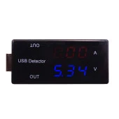 Dijital Usb Şarj Voltaj Göstergeli Test Cihazı Akım Dedektörü Voltmetre Akım Dedector - 1
