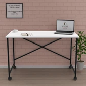 Kenzlife ofis masası momoko 075*070*40 byzsyh tekerlekli bilgisayar çalışma büro thumbnail 1