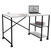 Kenzlife ofis masası miyako 075*130*60 byzsyh tekerlekli bilgisayar çalışma büro thumbnail 2