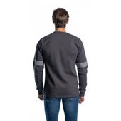 Şensel, Reflektörlü Sweatshirt, Koyu Gri, Sıfır Yaka -107E4732- - 2