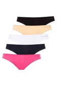 U.S. Polo Assn. Kadın 5'li Brazilian Slip (Lacivert-Fuşya-Ten-Beyaz-Siyah) - 1