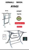 Ahşap-Werzalit Masa Ayagı Kırmalı Ayaklı 60x110 - 70x120  Masalar Için Katlanabilir Masa Ayağı thumbnail 1