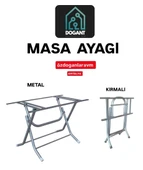 Ahşap-Werzalit 70x120 - 80x140 Masalar Için Katlanabilir Masa Ayağı Metal - 1
