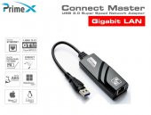 PrimeX PX-2130 Usb 3.0 To RJ45 10/100/1000Mbps Gigabit Ethernet Çevirici - 3