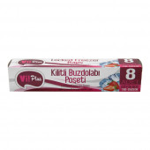 Vi! Plus Kilitli Buzdolabı Poşeti Büyük Boy 2 kg Lık 31 x 23 cm Ebatlı - 1