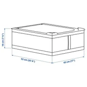 IKEA SKUBB HURÇ KOYU GRİ DOLAP DÜZENLEYİCİ 43x53x19 CM - 4