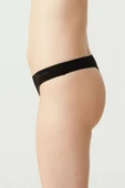 U.S. Polo Assn. Kadın 5'li Tanga (Siyah-Beyaz-Ten-Beyaz-Ten) - 5