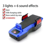 400 Lümen 4 Mod T6 Dış Mekan Gece Sürüşü Su Geçirmez Telefon Tutuculu Powerbankli Hoparlörlü Korna USB Şarj Edilebilir LED Far Ön Bisiklet Lambası thumbnail 12