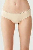 U.S. Polo Assn. Kadın 5'li Yüksek Bel Slip (Siyah-Beyaz-Ten-Beyaz-Ten) - 4