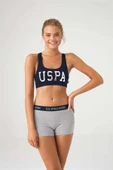 U.S. Polo Assn. Kadın Baskılı Büstiyer-Şort Takım - 1