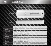 Transcend TS16GJF700 16GB Pen Drive USB3.1 Sıyah USB Bellek - 8