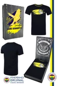 Fenerbahçe Orijinal Lisanslı Sıfır Yaka Lacivert T-Shirt Hediyelik Ahşap Kutulu thumbnail 1
