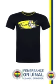 Fenerbahçe Orijinal Lisanslı Sıfır Yaka Lacivert T-Shirt Hediyelik Ahşap Kutulu thumbnail 2