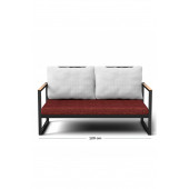 Nunemo Metal Kanepe (120Cm) Kırmızı - 2