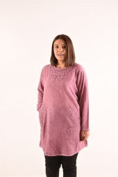 Kadın Tek Cepli Lila Tunik 4030 - 1