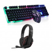 3'LÜ GAMİNG SET (KLAVYE, MOUSE, KULAKLIK) - 1