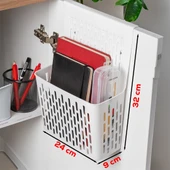 Porsima Org-52 Asılabilir Mutfak Banyo Dolap İçi Düzenleyici Organizer Deterjanlık - Beyaz thumbnail 3