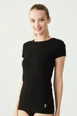 U.S. Polo Assn. Kadın Kısa Kollu Yuvarlak Yaka T-shirt - 5