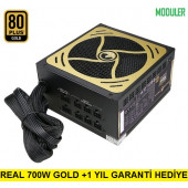 GAMETECH GTP-700M 700W 80+ Gold Modüler Power Supply PC Güç Kaynağı - 1