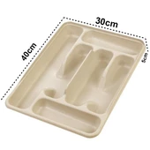 Moonstar Çekmece İçi Kaşıklık 6Gözlü Çatal Bıçak Organızer 40X30CM-KŞ-170 - 5