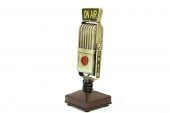 Dekoratif Metal Mikrofon Obje Biblo Vintage Hediyelik - 1