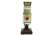 Dekoratif Metal Mikrofon Obje Biblo Vintage Hediyelik - 2
