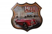 Dekoratif 3D Motel &Kırmızı Chevrolet Temalı Duvar Panosu - 2