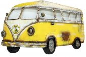 Minibüs Pano Sarı Vintage Dekoratif Ev Ofis Hediyelik - 2