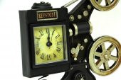 Dekoratif Metal Sinemaskop Saat Vintage Hediyelik - 1