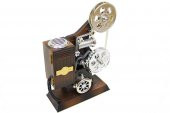 Film Makinesi Müzikli Müzik Kutusu Dekoratif Ev Ofis Hediyelik - 3