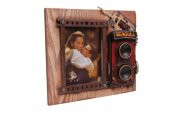 Dekoratif Metal Çerçeve Fotoğraf Makinesi Dekorlu Hediyelik - 1