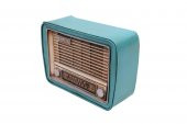 Dekoratif Metal Radyo Kumbaralı Vintage Hediyelik - 1