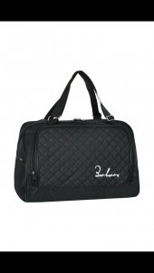 Askılıklı Spor El Valizi Büyük Boy Su Geçirmez El Çantası Siyah - 2