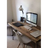 Metal Çalışma Masası Masif Çalışma Masası Laptop ve Çalışma Masası Masif Masa Metal Masa - 1