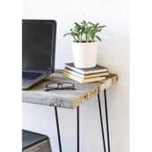 Metal Çalışma Masası Masif Çalışma Masası Laptop ve Çalışma Masası Masif Masa Metal Masa - 3