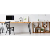 Metal Çalışma Masası Masif Çalışma Masası Masif Bilgisayar Masası Masif Laptop ve Çalışma Masası - 2