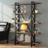 Metal Kitaplık Ahşap Kitaplık Masif Kitaplık Oturma Odası ve Çocuk Odası Kitaplık - 1