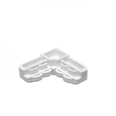 Pvc Kapı Pencere Sineklik 17x25 Köşe Takozu Köşe Bağlantı Beyaz Renk - 1