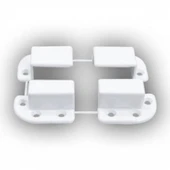 Pvc Sabit Sineklik Pabuç 17x25 Sineklik Tak-Çıkar 1 Takım 4 Adet - 1