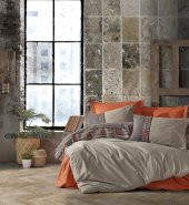 Cotton Box Folk Art Çift Kişilik Nevresim Takımı True Tarçın thumbnail 1