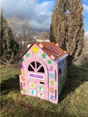 KOLİX Büyük Boy Xxl Karton Boyama Evi Eğitici Ve Öğretici Oyun Evi Oyun Çadırı - 10