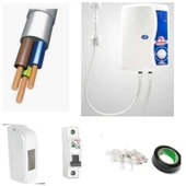 Artemis Lion 9000 W Şofben yüksek ısı kablo uzunluk seçeneklı  tam takım set - 1
